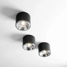 Bot plafon GU10/ES111 15W czarny